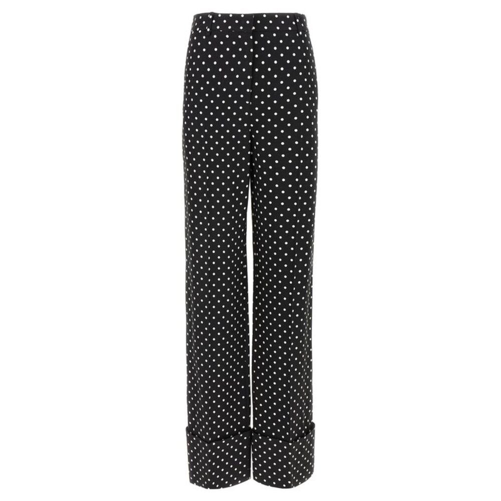 Valentino Garavani Bicolor Viscose Casual Women's Pants